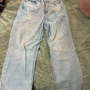 Light Wash Distressed Jeans